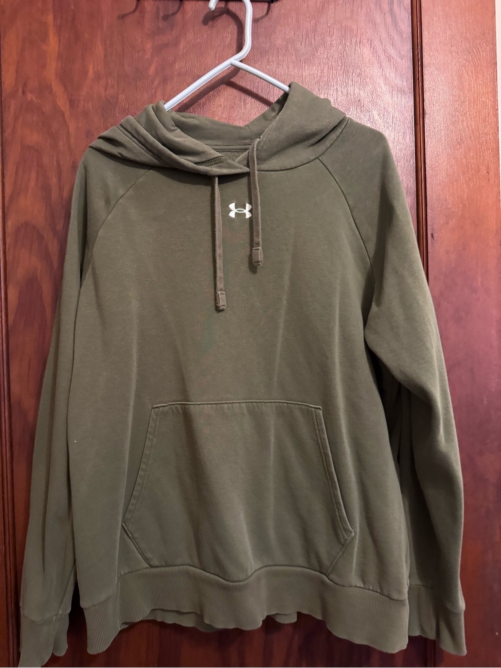 Under Armour Men's Olive Hoodie with Logo